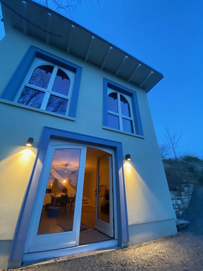 Weinbergshaus Mit Blick Auf'S Wasser Salzatal 外观 照片