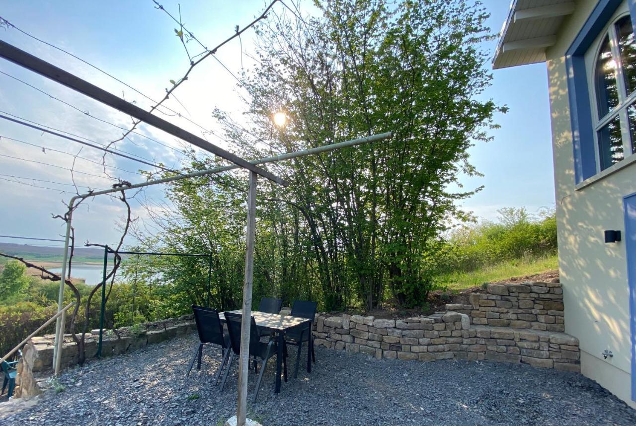 Weinbergshaus Mit Blick Auf'S Wasser Salzatal 外观 照片